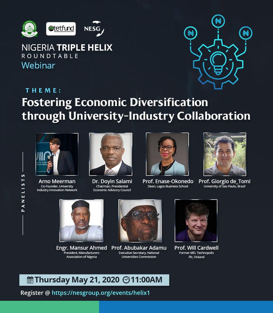 Nigeria Triple Helix Roundtable holds Webinar on fostering economic ...