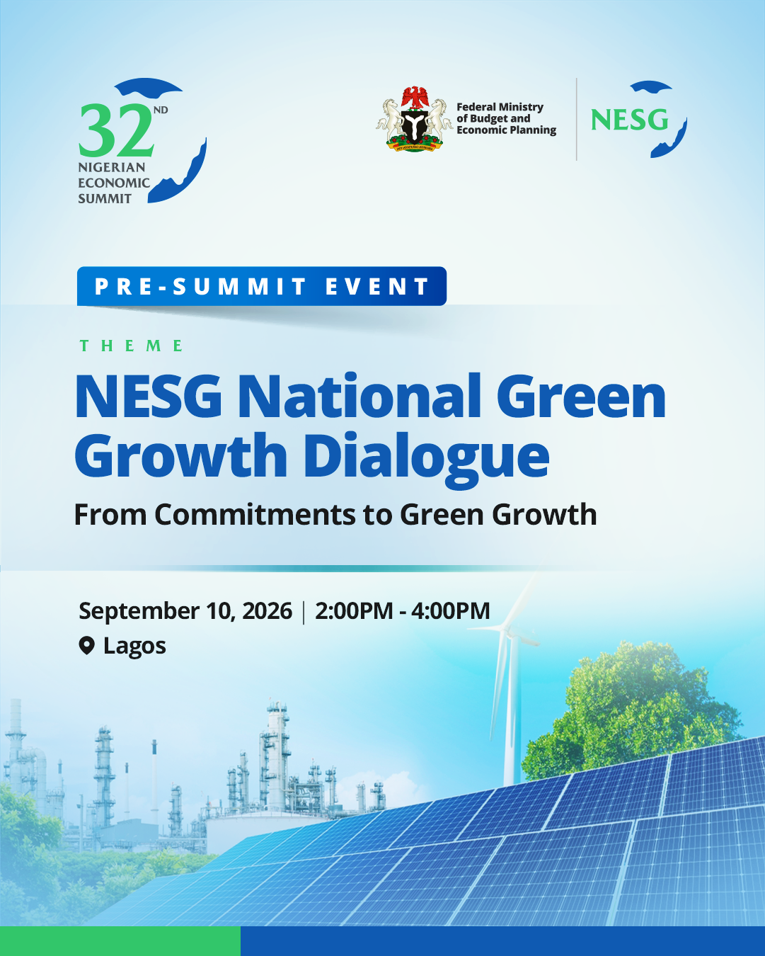 NESG National Green Growth Dialogue: From Commitments to Green Growth