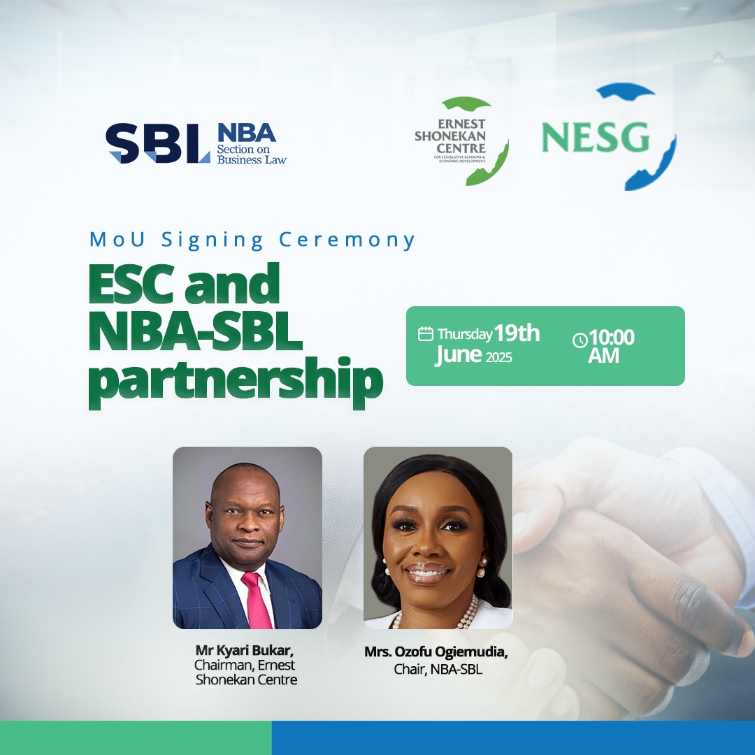 ESC and NBA-SBL MoU Signing Ceremony